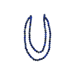 Tira de piedra lapislázuli en forma de esfera facetada de 3mm