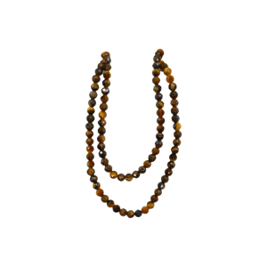 Tira de piedra ojo de tigre en forma de esfera facetada de 3mm