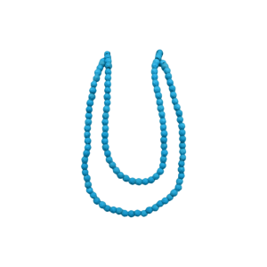 Tira de piedra turquesa en forma de esfera facetada de 3mm