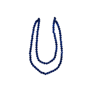 Tira de piedra zafiro azul en forma de esfera facetada de 3mm