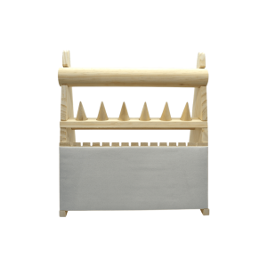 Exhibidor multifuncional de madera