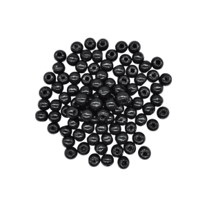Cuentas de madera tipo bola de 10mm | Negro
