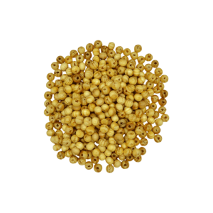 Cuentas de madera natural tipo bola de 6mm