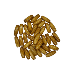Cuentas de madera tipo oval | 23mm x 8mm | Café claro