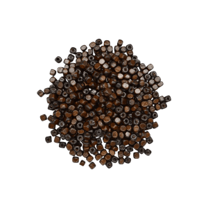 Cuentas de madera tipo cubo | 5mm x 5mm | Café obscuro