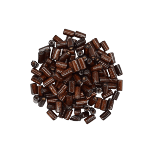 Cuentas de madera tipo tubo | 12mm x 5mm | Café obscuro