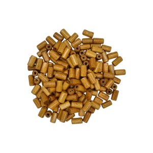 CUENTAS DE MADERA TIPO TUBO