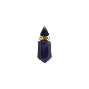 Perfumero de piedra fluorita | 2 puntas con facetas