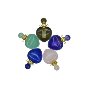 PERFUMEROS DE PIEDRA NATURAL EN FORMA DE CORAZÓN