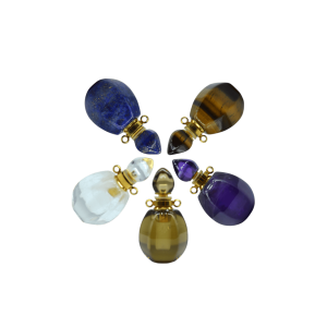 PERFUMERO DE PIEDRA NATURAL EN FORMA DE GOTA