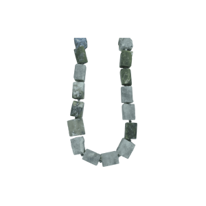 Tira de piedra turmalina negra en forma rectangular | 10mm x 14mm