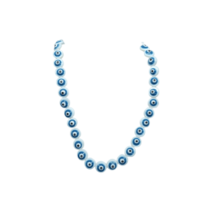 Tira de madre perla con ojo turco en forma de circulo | 8mm