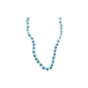 Tira de madre perla con ojo turco en forma de estrella | 8mm