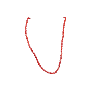 Tira de madre perla en forma oval | 3mm x 5mm | Naranja