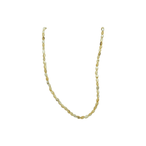 Tira de madre perla en forma oval | 3mm x 5mm | Café claro