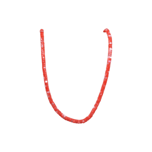 Tira de madre perla en forma de puka | 2mm x 4mm | Naranja