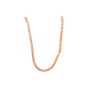 Tira de madre perla en forma de puka | 2mm x 4mm | Naranja claro