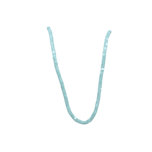 Tira de madre perla en forma de puka | 2mm x 4mm | Azul