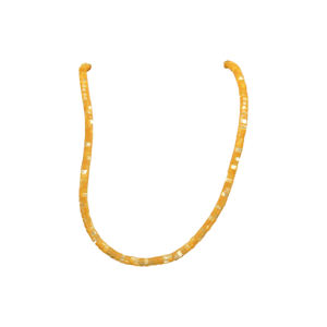 Tira de madre perla en forma de puka | 2mm x 4mm | Mostaza