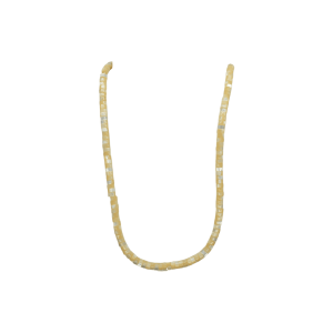 Tira de madre perla en forma de puka | 2mm x 4mm | Café claro