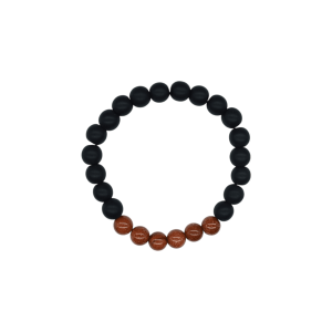 Pulsera de ónix con piedra aventurina café