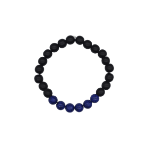 Pulsera de ónix con piedra lapislázuli