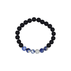 Pulsera de ónix con piedra sodalita