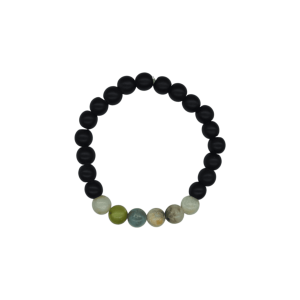 Pulsera de ónix con piedra amazonita