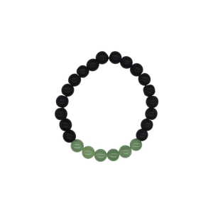 Pulsera de ónix con cuarzo verde