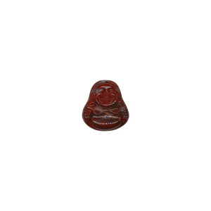 Dije forma de buda de piedra jaspe rojo
