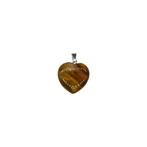 Dije en forma de corazón de piedra lodolita de 30x30mm