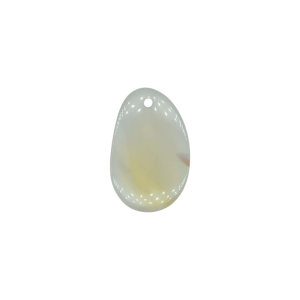 Lengueta de piedra ágata natural con perforación