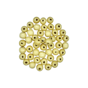 Cuentas de madera simple tipo bola de 12mm