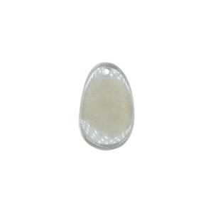 Lengueta de cuarzo cristal con perforación