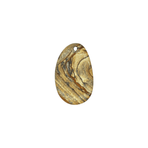 Lengueta de piedra jaspe madera con perforación