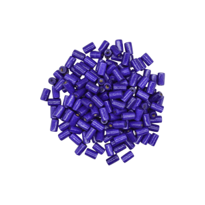 Cuentas de madera tipo tubo de 10x6mm | Color morado