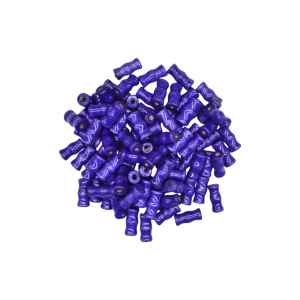 Cuentas de madera tipo hueso de 15x7mm | Color morado