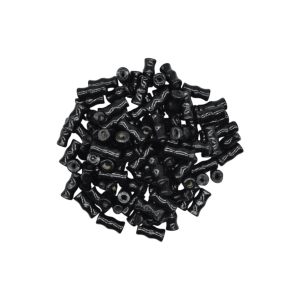 Cuentas de madera tipo hueso de 15x7mm | Color negro