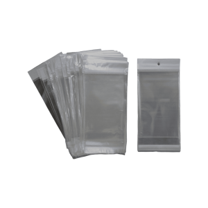 Bolsa de celofán con cenefa con adhesivo | 8cm x 15cm | 100pz