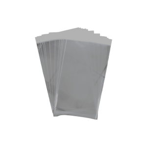 Bolsa de celofán con cenefa con adhesivo | 22m x 40cm | 100pz