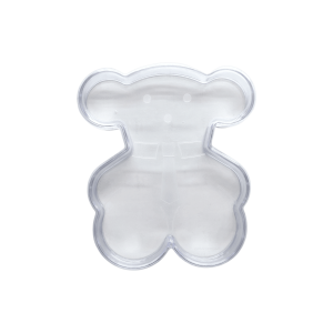 Estuche de plástico para bisutería en forma de oso